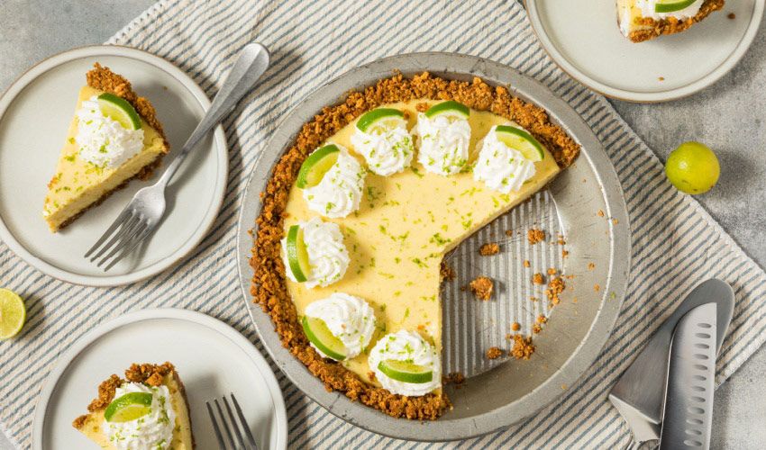 Homemade lime pie