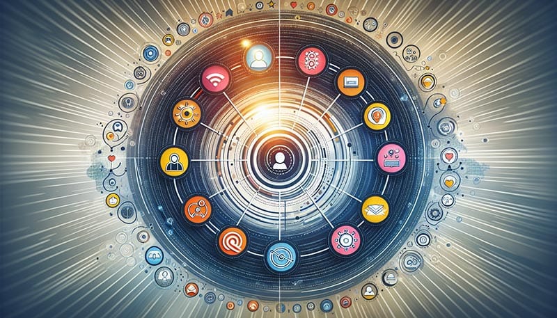 A visual representation of the key components of a unified customer experience strategy.
