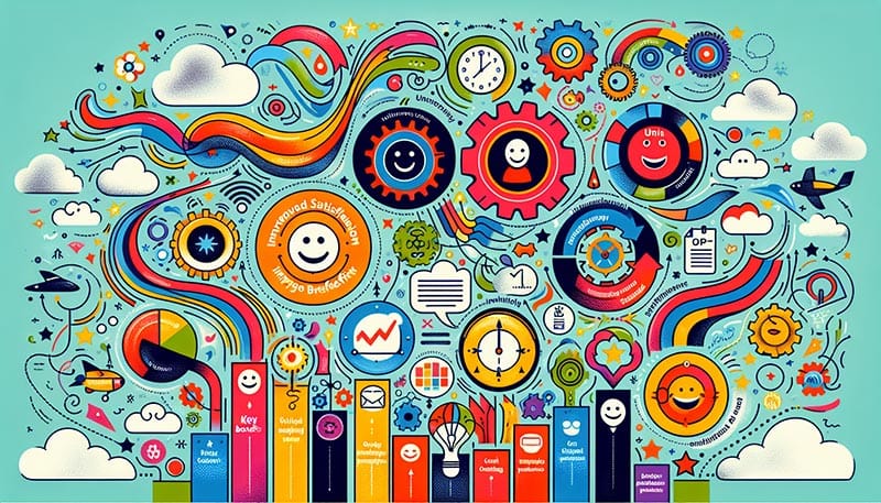 A visual summary of the business benefits of a unified customer experience.