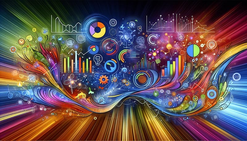 An illustration depicting predictive analytics in customer experience.