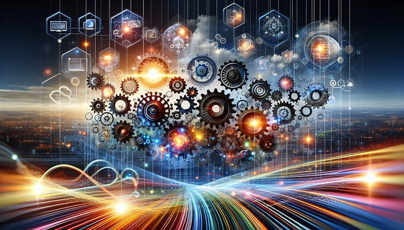 An illustration of various technologies that enable a unified customer experience.