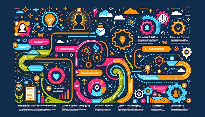 An infographic showcasing best practices for implementing unified customer experience.