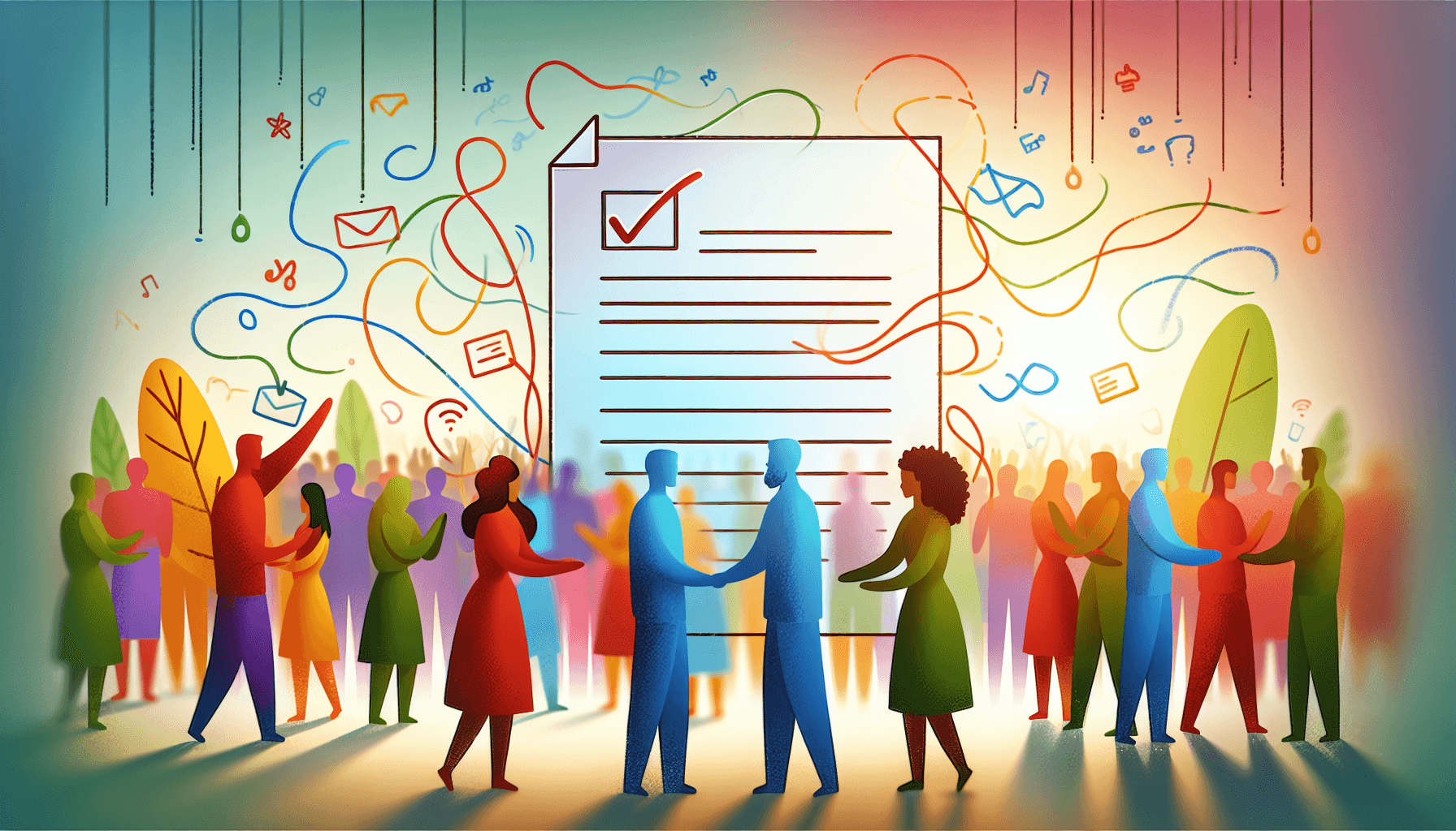 A creative depiction of a transparent data privacy policy, illustrating the relationship between businesses and customer trust.